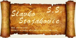 Slavko Stojaković vizit kartica